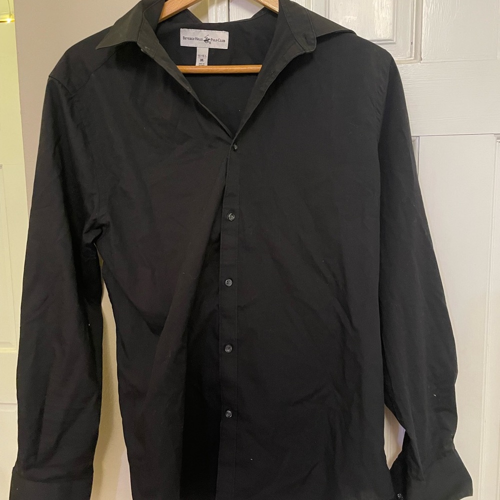 Beverly Hills Polo Club Black Dress Shirt